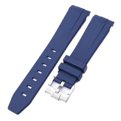 Bracelet Omega MoonSwatch GUMMMY en caoutchouc silicone bleu royal 20mm pour montre de sport