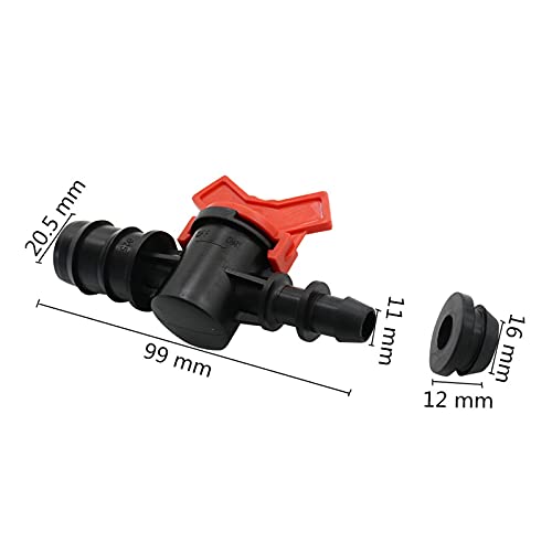 Vanne DN25 pour stopper les fuites de pression sur tuyau de jardin PE