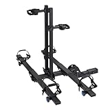 2-Bike Rack Fellow, Hitch-Mount Platform E-Bike Rack, 200 lbs Capacity, Fits Car, SUV, Truck, RV, Van with 2-Inch Receiver and Up to 5-Inch Fat Tires Bicycle