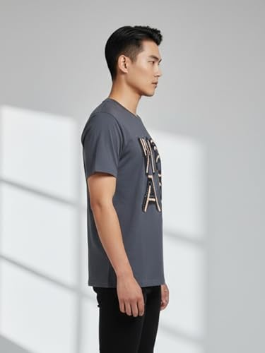 Image of Dollar Men's Pack of 1 Printed Non Zipper Round Neck T-Shirt