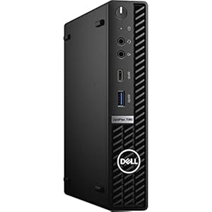 Dell OptiPlex 7000 Micro Form Factor Mini Business Desktop, Intel Core i5-10500T Processor, 16GB RAM, 512GB PCIe SSD, HDMI, 2X DisplayPort, USB Type-C, RJ45, Wi-Fi 6, Windows 11 Pro, Black