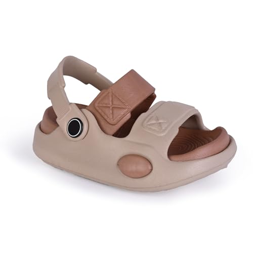 Image of GLJ Kids Comfort Clogs Sandals For Boy And Girl, 1 to 4 Years, Two-Strap Design, Easy To Wear Slip On, Dust and Waterproof, 7101