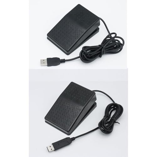Moliuoly Teclado de ordenador programable con interruptor de pie USB para videojuegos y oficina