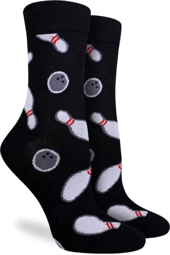 Good Luck Sock Women's Bowling Socks, Black, Adult #TOP26