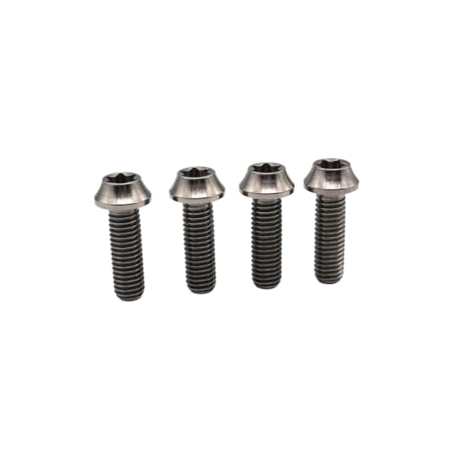 Vis M8x25mm titane pour repose-pied de moto cylindrique haute performance