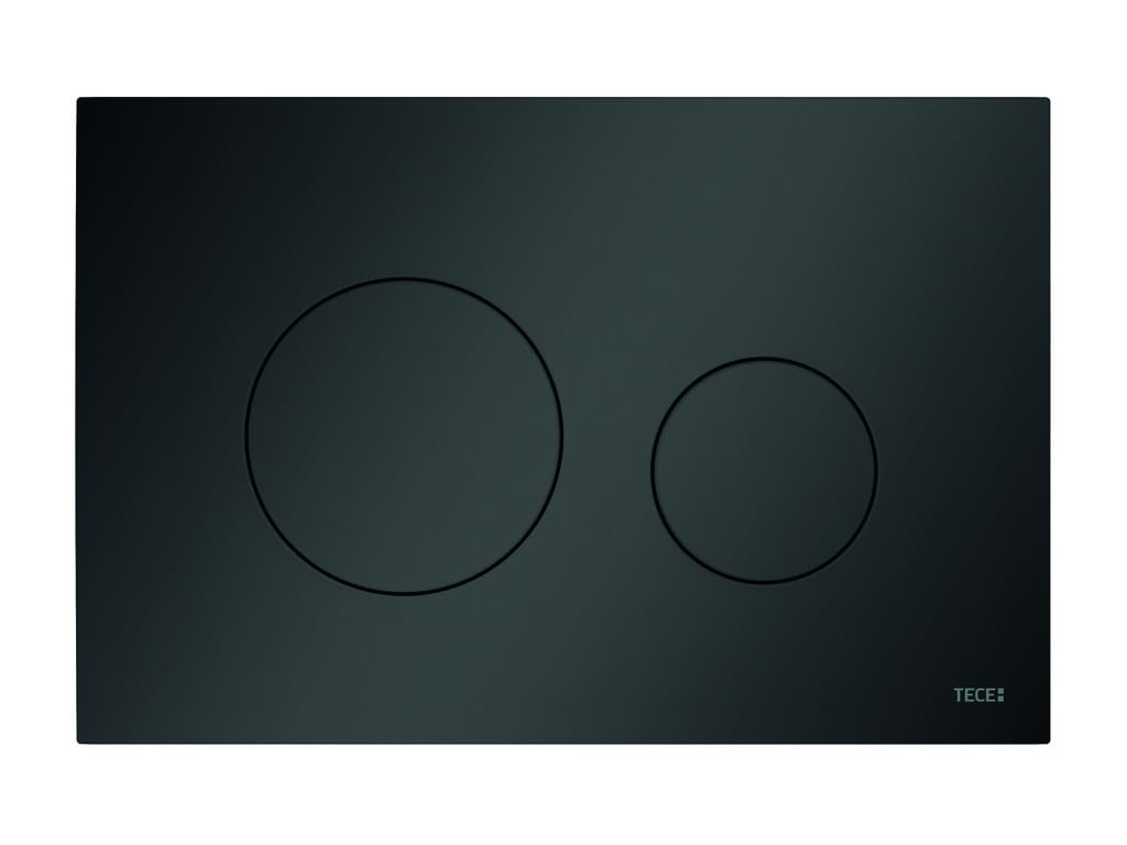 TECE WC-Betätigungsplatte TECEloop, Kunststoff, für Zweimengentechnik, 9240925, Farbe: Schwarz Matt