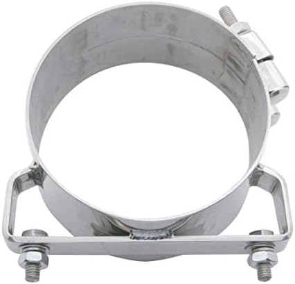 7 Inch Stainless Steel Wide Band Exhaust Clamp W/ 2 Bolt Mount