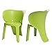 SoBuy KMB12-GRx2 2-częściowy zestaw krzeseł dla dzieci z oparciem słoń krzesło krzesła krzesła Cartoon taboret do siedzenia zielony wysokość siedziska 32 cm