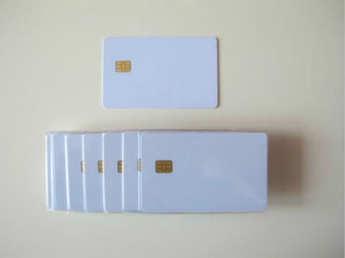 PVC blanco de alta durabilidad en tarjeta inteligente SLE4442 lote de 100 piezas 2