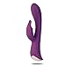 G Spot Rabbit Vibrator with Bunny Ears for Clitoris Stimulation, BEING FETISH Silicone Dildo Vibrator with 10 Vibration Modes Vibration Quiet Dual Motor for Women Couples Sex Toy Massager