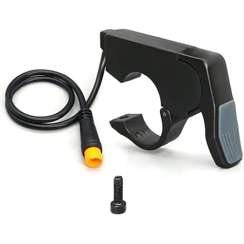 HUDAMZKY Ebike Quick Installation Thumb Throttle Compatible Left/Right Hand 36V/48V 60V/72V Electric Scooter Motor Throttle for Electric Bike Accessories(Waterproof Plug) Cover