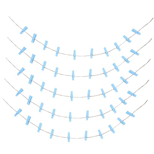 Sosoport 100 Pcs Mini Wooden Picture Clips Decorative Memo Holders for Photos Notes and Place Cards Compact and Stylish Clips for Home Office School and Events