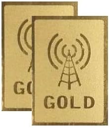 YonoCart Anti-Radiation Patch Chip Sticker (Gold) for All Type of Electronic Devices Anti-Radiation Sticker or Anti-Radiation Chip Pack of 2 Pcs