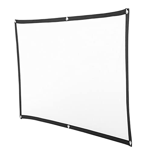 Sharplace Ecran de Portatif Doux Toile pour HD Video Projecteur, Blanc 72 Pouces