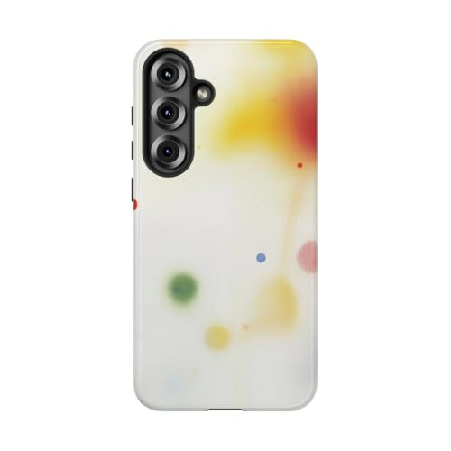 Coque Samsung S25 Plus rigide brillante à pois colorés