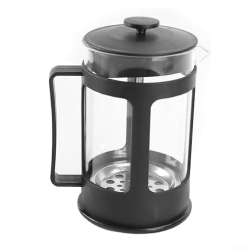 Cafetera de prensa con vidrio de borosilicato resistente al calor, filtro de malla de acero inoxidable de 350 ml, mango de plástico para elaboración de cerveza en casa y oficina