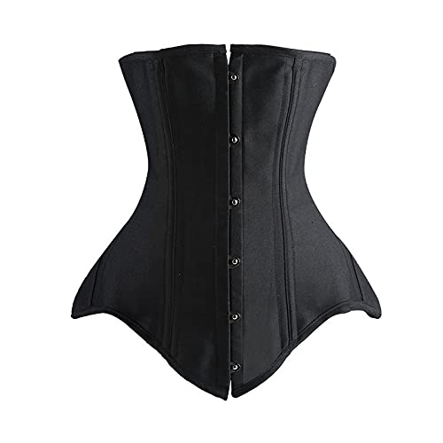 Culotte de contrôle du ventre grande taille pour femmes en tissu extensible noir