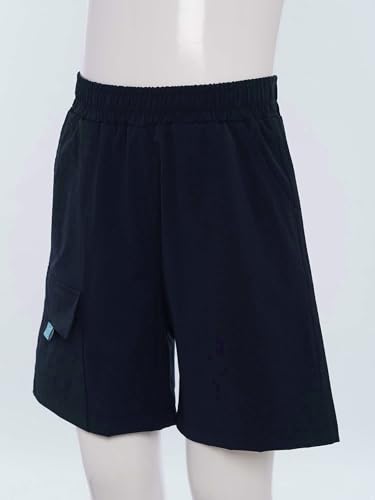 Kids Boys Lightweight Cargo Shorts Summer Elastic Waist Quick Dry Athletic Outdoor Hiking Shorts with Pockets4