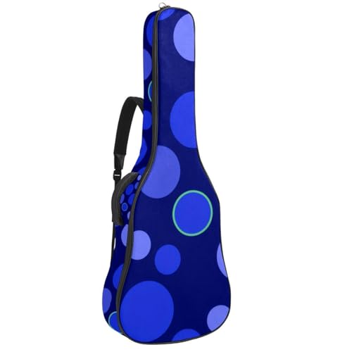 Housse guitare étanche à motif géométrique circulaire et multiples poches