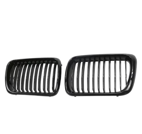 Rejilla delantera para Serie 3 E36 en ABS negro brillante de repuesto para 1997-1999
