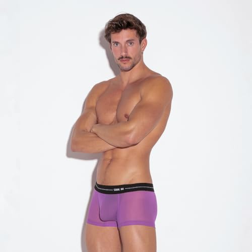 Bóxers ajustados hombre ropa interior evitan sudor sheer mesh trunk 4