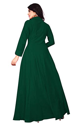Image of DHRUVI TRENDZ Women's Cotton Regular Fit Kurta