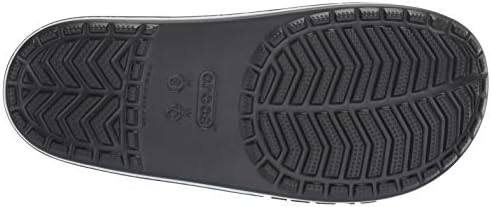 Crocs Men's and Women's Bayaband Slide | Casual Beach Sandal | Shower Shoe, Black/White, 9 US Women / 7 US Men | Image 2