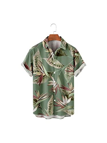 Chemise d'été imprimé tropical pour vos soirées plage