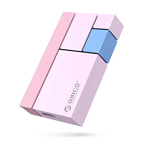 ORICO 250GB Ultra-Mini Portable SSD - Read/Write Up to 540MB/s - USB3.1 GEN2 External Solid State Drive for PC Laptop Mac and More-Pink-CN300 Chroma
