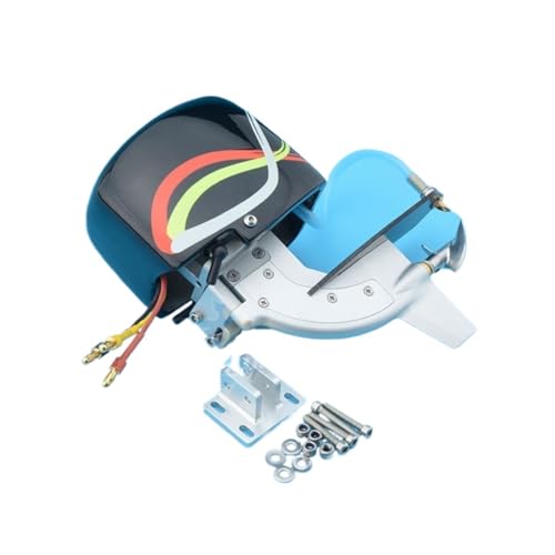 DingMotuo CNC Rc Boat Tail Power Head Outboard Brushless Motor Prop Watercool Mount Steering Function For Electric Boat Length 24 To 30