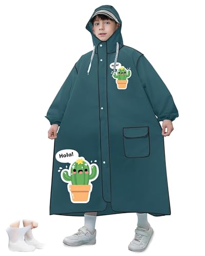 Recopilación de Pantalones impermeables para Niño los 5 más buscados. 44 Impermeable para Lluvia,Impermeable para Lluvia Ciclismo de Reutilizable,Kit de Poncho para Lluvia de niño con Botas para Lluvia,para Exteriores,Ciclismo,Excursionismo y Uso...