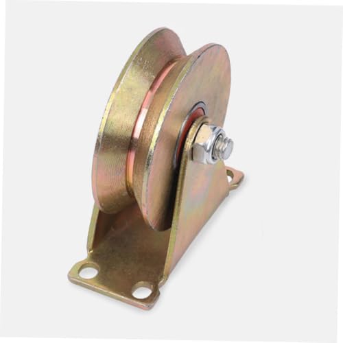 Polea De Acero V-SD De 4" - Bloque De Polea De Cable Pesado Du con Rodamientos para Sistemas De Rieles Guía Industriales, Aplicaciones De Elevación Y Izamiento con C