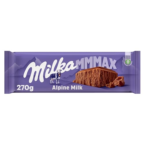 Milka MMMAX, Tableta Grande de Chocolate con Leche de los Alpes, 250g