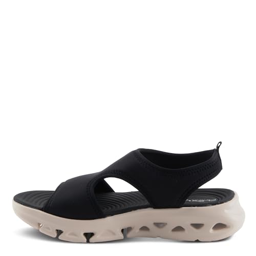 Flexus Women's GUZMAN Ankle Strap Sandals – Lycra Slip-On with Cushioned Footbed and Sporty EVA Outsole3