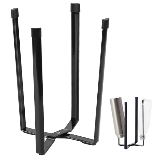 Égouttoir à bouteilles en métal, pliable, en métal, porte-bouteilles, pour bouteilles, tasses, verres