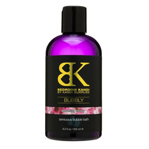 Bedroom Kandi 8.5 fl oz. Bubbly - Bubble Bath with Cherry Blossom Scent | Natural Botanical Ingredients | Moisturizing Bubble Bath by Kandi Burruss | Paraben-Free | Made in The USA