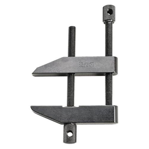 Image of Starrett Toolmakers Parallel Clamp - Ideal for Holding Work in Tapping and Drilling - 2-1 /4 inch Capacity, 1-7 /32 inch Throat Depth, Hardened Steel, Nice Finish - 161C