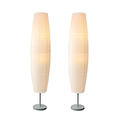 Lampe debout à lumière ambiante douce avec abat-jour en papier