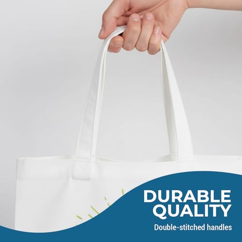 Bolsas tote grandes no tejidas de 15" x 17" en rosa, blanco y azul con mensaje de amabilidad - Paquete de 12 piezas miniatura 4