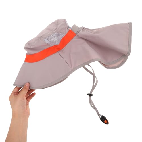 Hemoton Breathable Mesh Sun Hat Wide Brim UV Protection Bucket Cap for Boys Adjustable Summer Hat for Beach Hiking Fishing Outdoor Activities Grey4