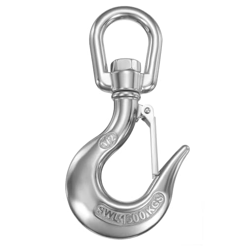 Gancho giratorio de acero inoxidable de alta resistencia 3300 lbs 2