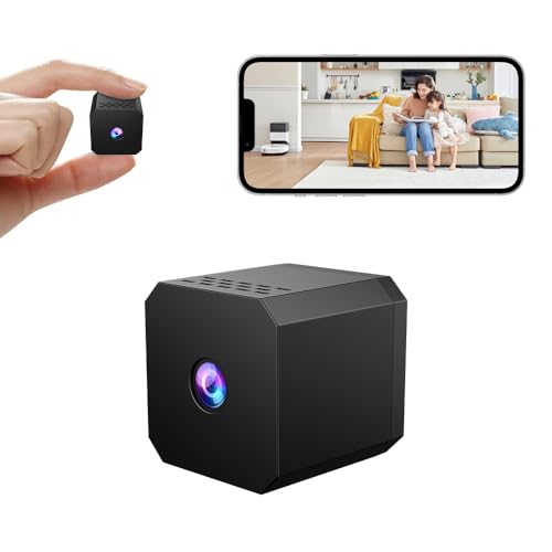 SHENMEILA Mini Spy Camera for Home, Wireless WiFi Home Security Camera 1080P HD, Indoor Camera with Night Vision, Motion Detection, Cloud & SD Card Storage come with App(Without Memory Card)