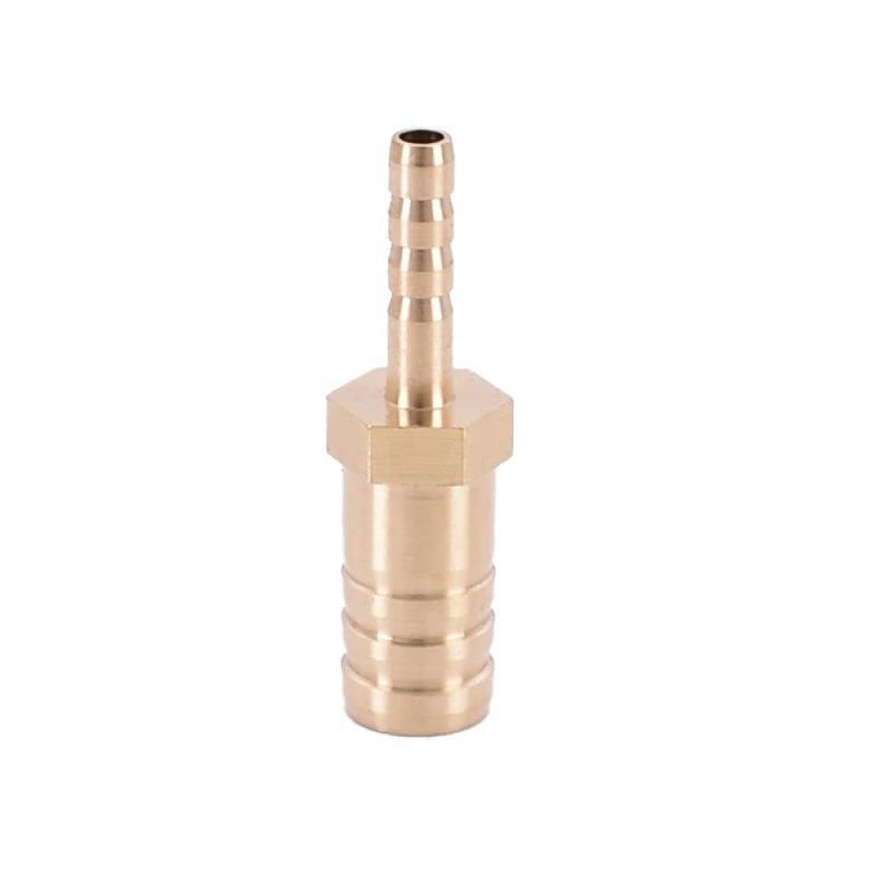 Conector de tubería de Manguera Recta de latón Junta de tubería de Agua Reductora de púas 4 5 6 8 10 12 14 16 19mm Adaptador de Conector de acoplador de Cobre, 16 mm, 25 mm