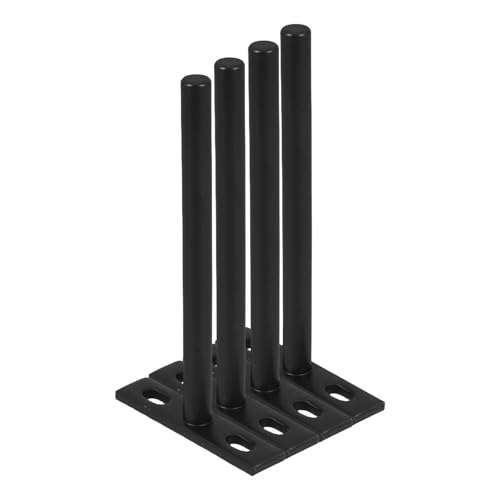 GETAJGHSD Soporte Paquete de 4 Unidades de Hierro Negro Estantería Flotante Oculto 6 Pulgadas Diseño Minimalista y Ahorro de Espacio para Cocina y Armario