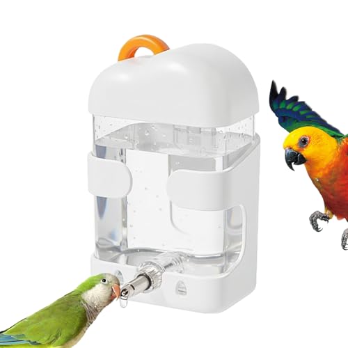 Liakyunf Bebedero De Agua para Pájaros para Jaula - 250ml Bebedero Automático para Canarios | Dispensador De Agua para Loros,para Loros, Canarios, Cotorras, Colibríes, Jaulas, Bebida y Alimentación