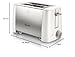 Philips Daily Collection HD4825/00 Tostador metálico, 800 W, Metal, 2 Ranuras, Acero...