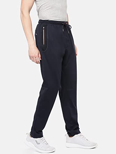 Image of Macroman M-Series Pro Lounger for Men in Cotton Poly Fabric Moisture-Wicking Casual Wear Pants with Sporty Neon Accents & Mesh Panels