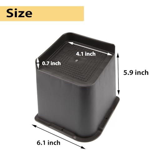 Bed Risers, Furniture Bed Risers 6 inch Heavy Duty L Shaped Table Leg ...
