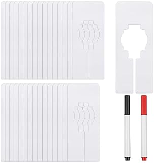 duisoad 32 Piece Rectangular Blank Closet Dividers Blank Hanger Separator Hanger Separator Divides for Organizing and Storing Clothes