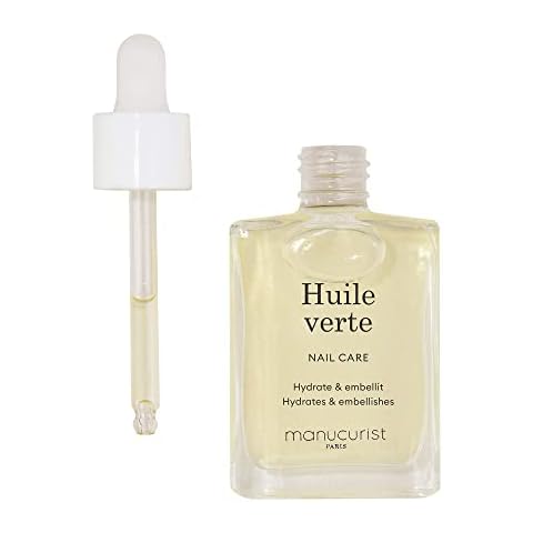 Manucurist Green Oil Nail Care - Nail & Cuticle Oil - Nourishes and Regenerates Nails and Cuticles - Promotes Growth - Blend of 6 Oils - 99% Bio-Sourced - Nail Care - 0.5 fl oz Bottle Cover